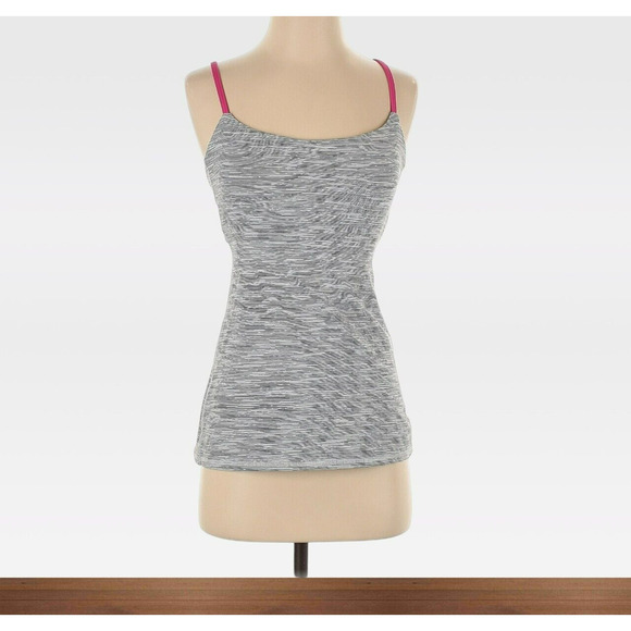 Lululemon Size 4 Womens Dancing Warrior Tank Top Silver Spoon Jewelled Magenta - Picture 1 of 6